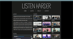 Desktop Screenshot of listenharder.com