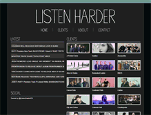 Tablet Screenshot of listenharder.com